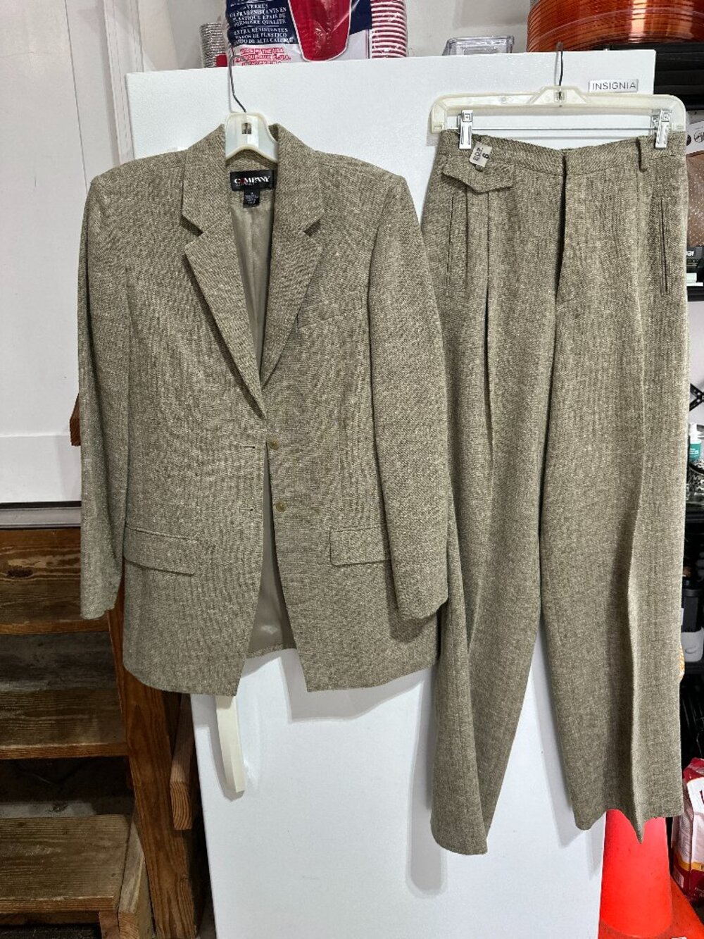 Ellen Tracy Company LInen Blend Pant Suit